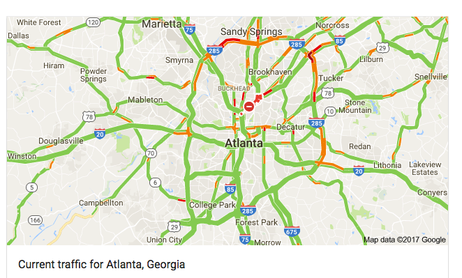 Atlanta Ga Traffic Map Why Carmaggedon Never Comes (Seattle Edition) | City Observatory