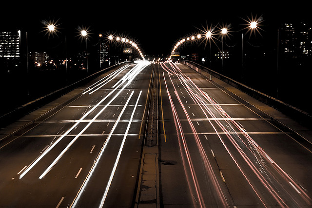 The wider the lanes, the easier it is to speed. Credit: Pier-Luc Bergeron, Flickr.