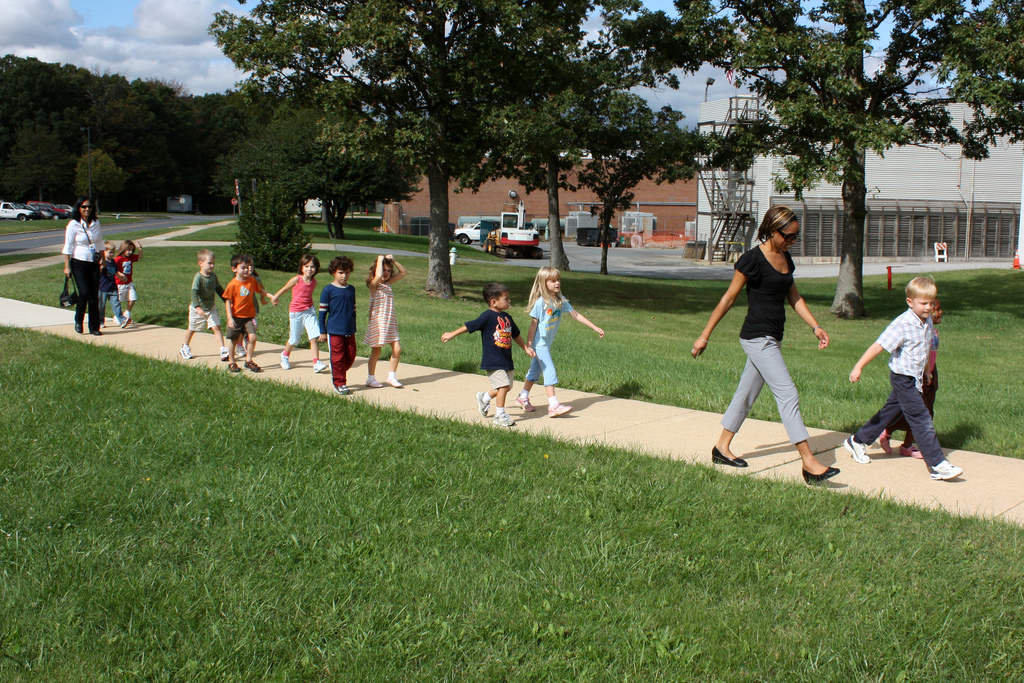 Here's a transportation solution for getting to school that doesn't involve traffic engineering. Credit: woodleywonderworks, Flickr