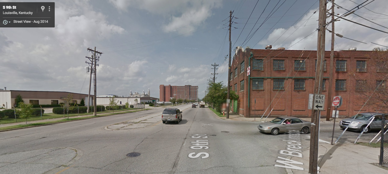 A view of 9th Street, which divides the East and West Ends of Louisville, KY. Credit: Google Maps