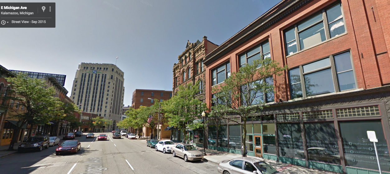 Downtown Kalamazoo. Credit: Google Maps